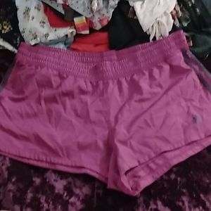 Adidas purple running shorts